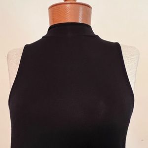 Sleek black high neck dress by American eagle